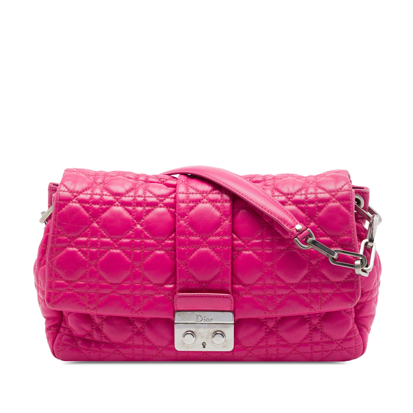 Lambskin Cannage New Lock Flap - Image 1