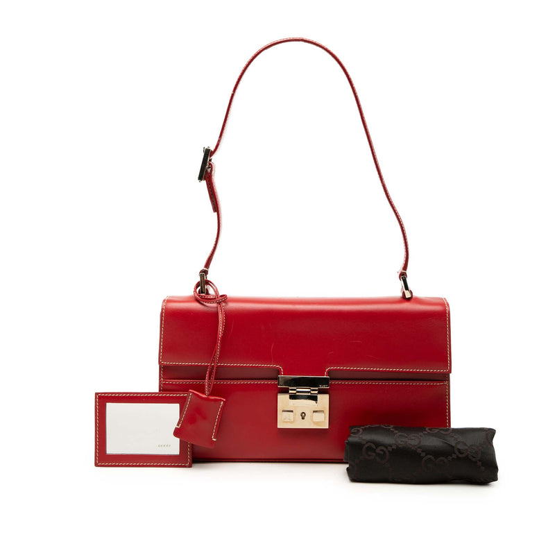 Calfskin Lady Lock Shoulder Bag - Image 7