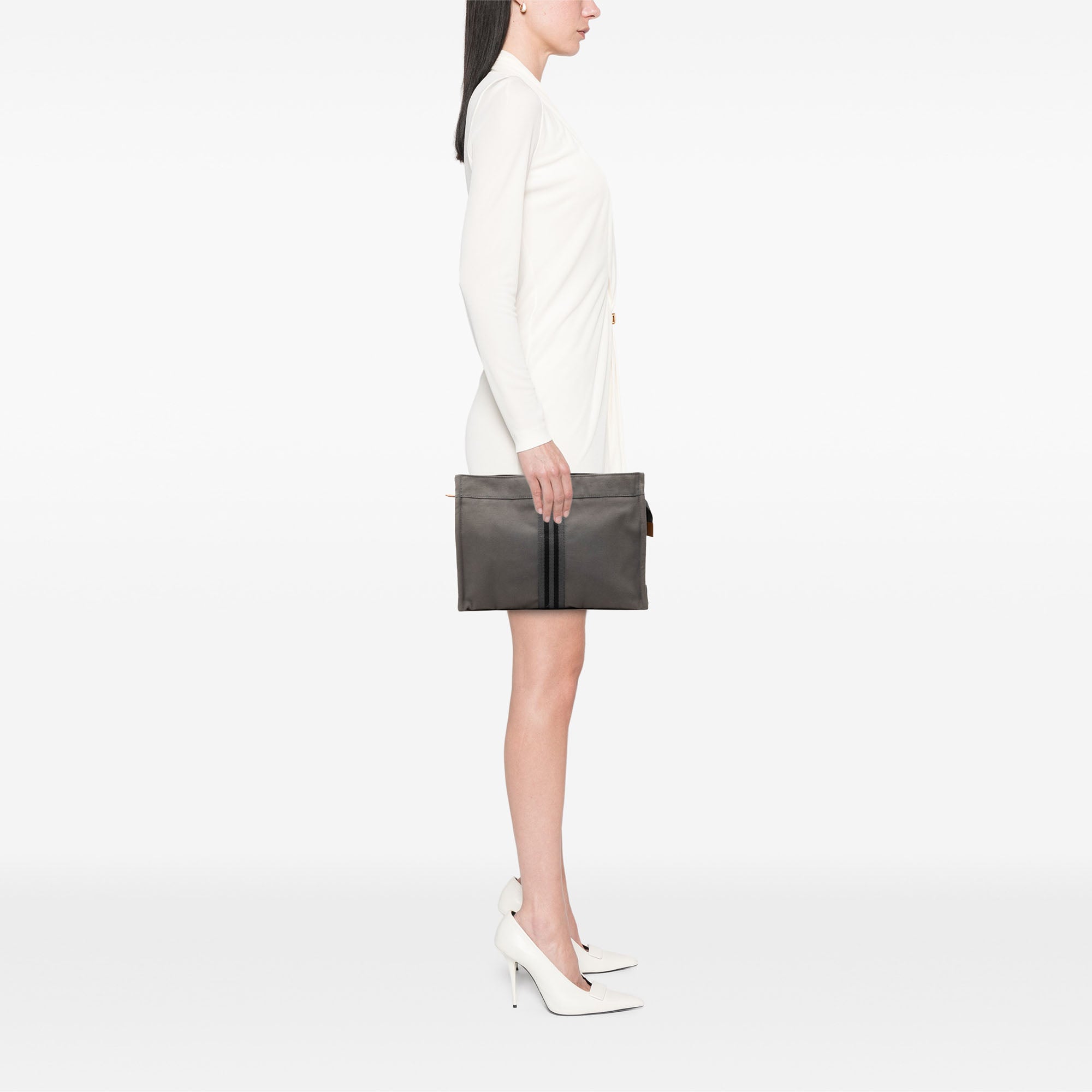 Canvas Fourre Tout Clutch - Image 6