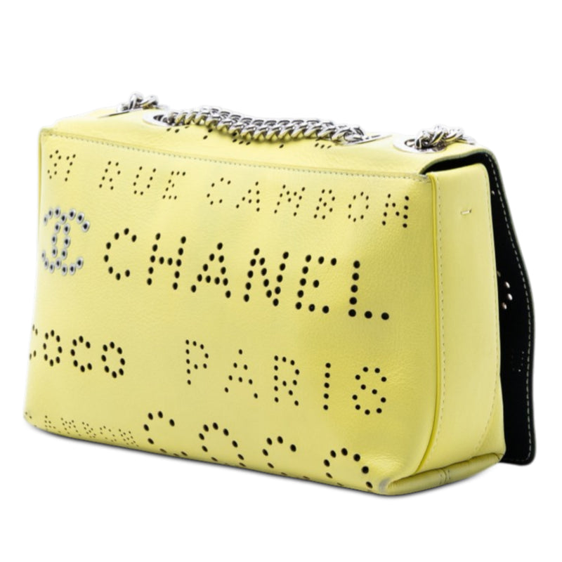 Perforated Calfskin Logo Eyelet Flap - Image 2