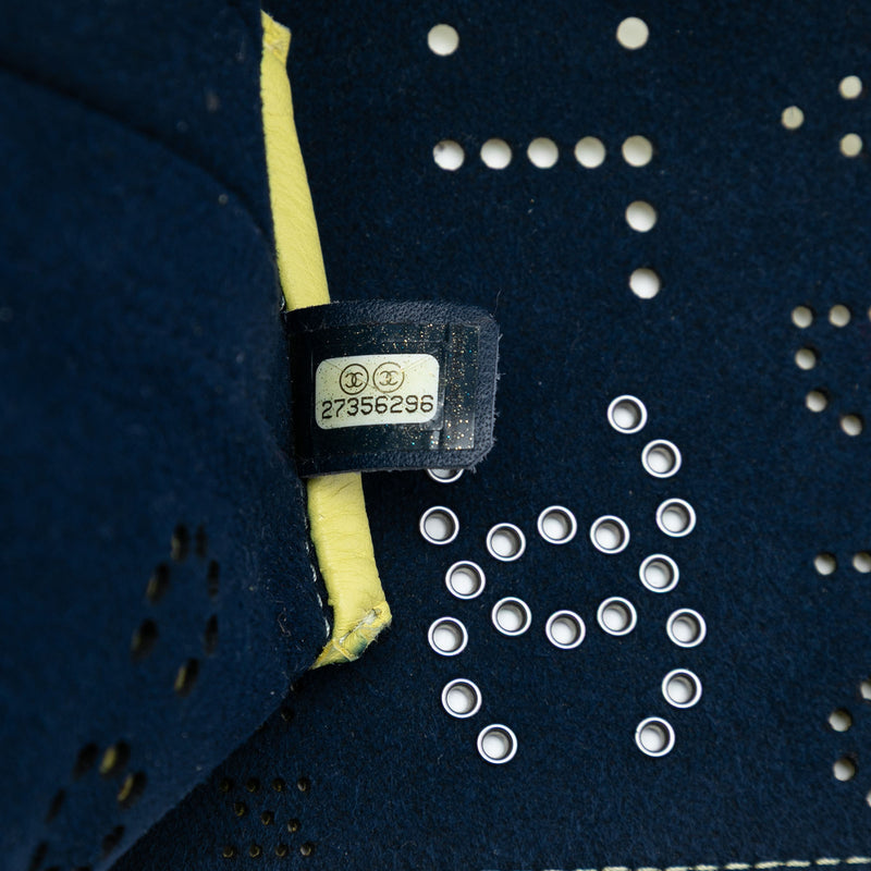 Perforated Calfskin Logo Eyelet Flap - Image 5