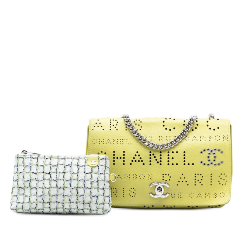Perforated Calfskin Logo Eyelet Flap - Image 8