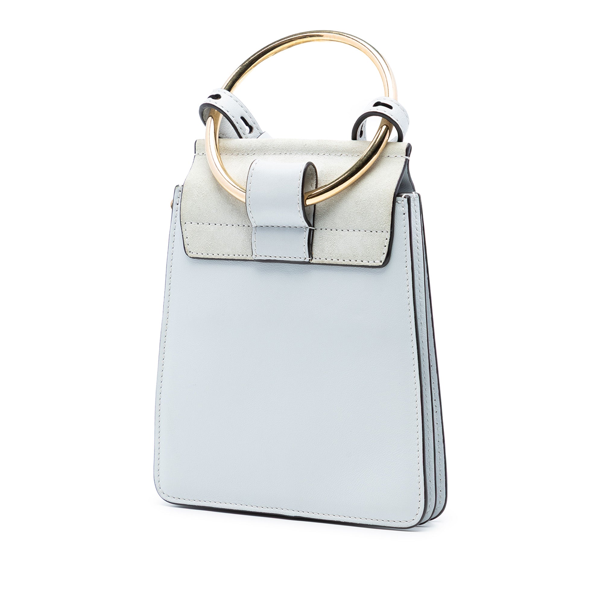 Mini Calfskin and Suede Faye Bracelet Bag - Image 2