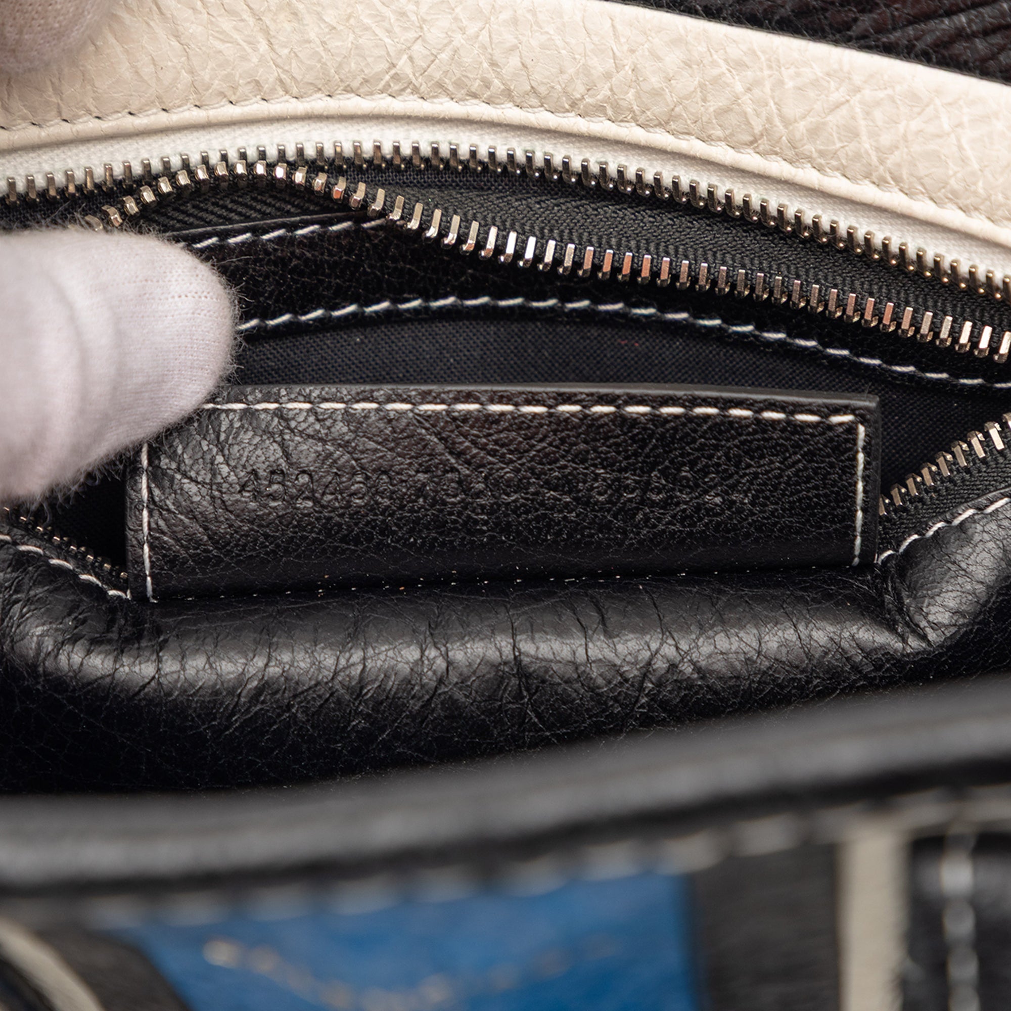 Lambskin Bazar Shopper Satchel XS - Image 6
