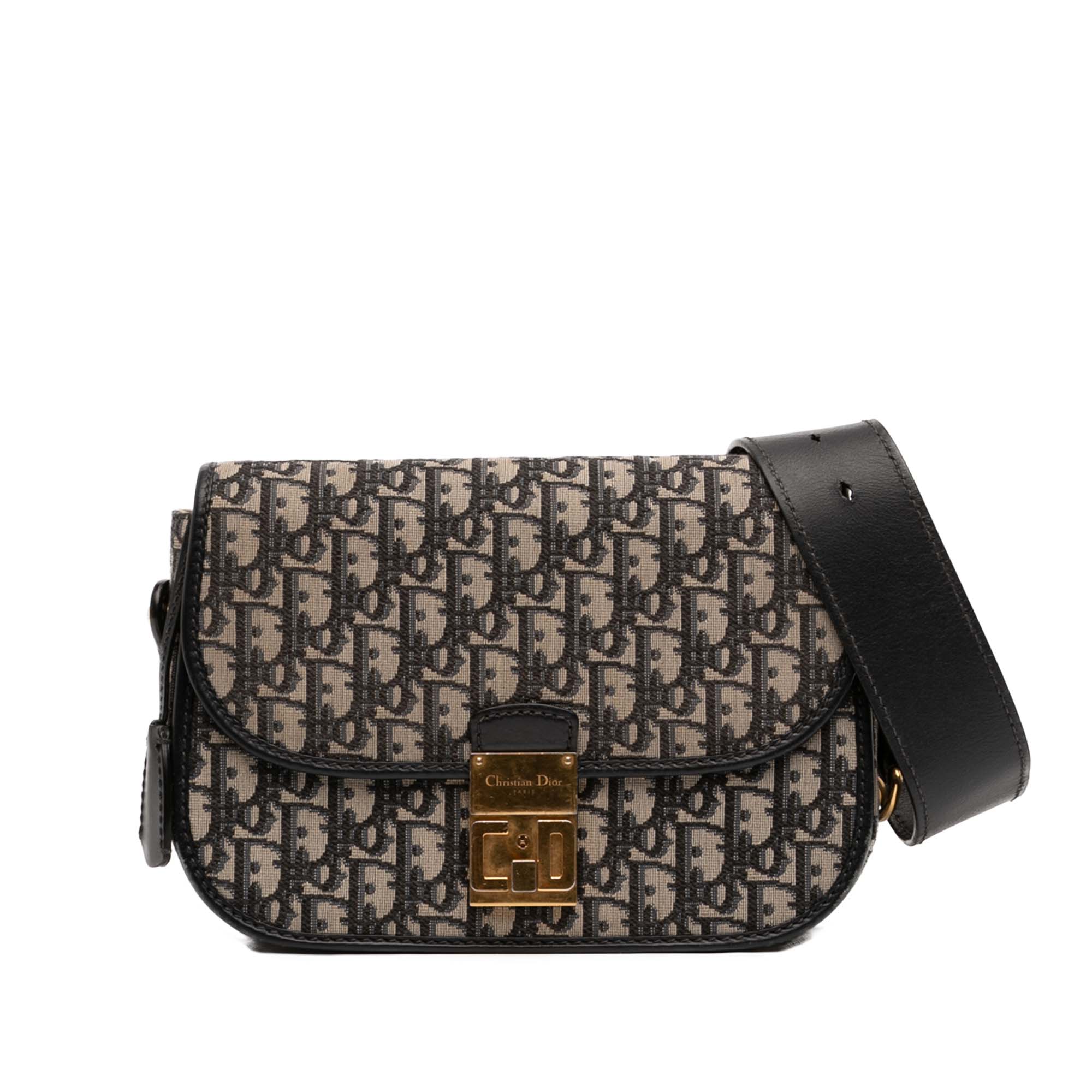 Oblique Canvas Flap Crossbody - Image 1