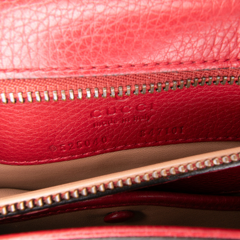 Medium Leather Bamboo Nouveau Fringe Crossbody - Image 5