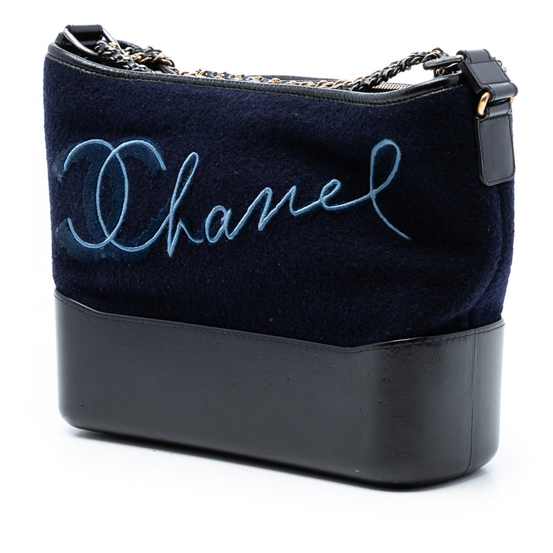 Medium Wool Paris Hamburg Embroidered Gabrielle Hobo - Image 2