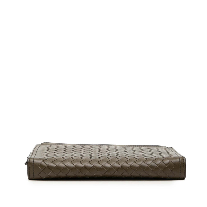 Nappa Intrecciato Double Zip Wristlet Clutch - Image 3