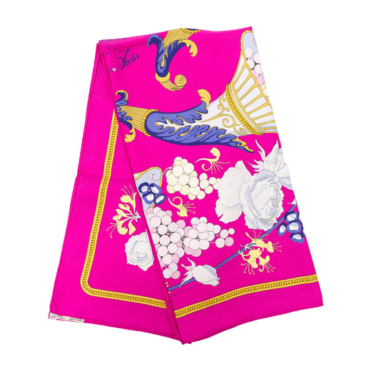 Fleurs et Raisins Silk Scarf  90 - Image 1
