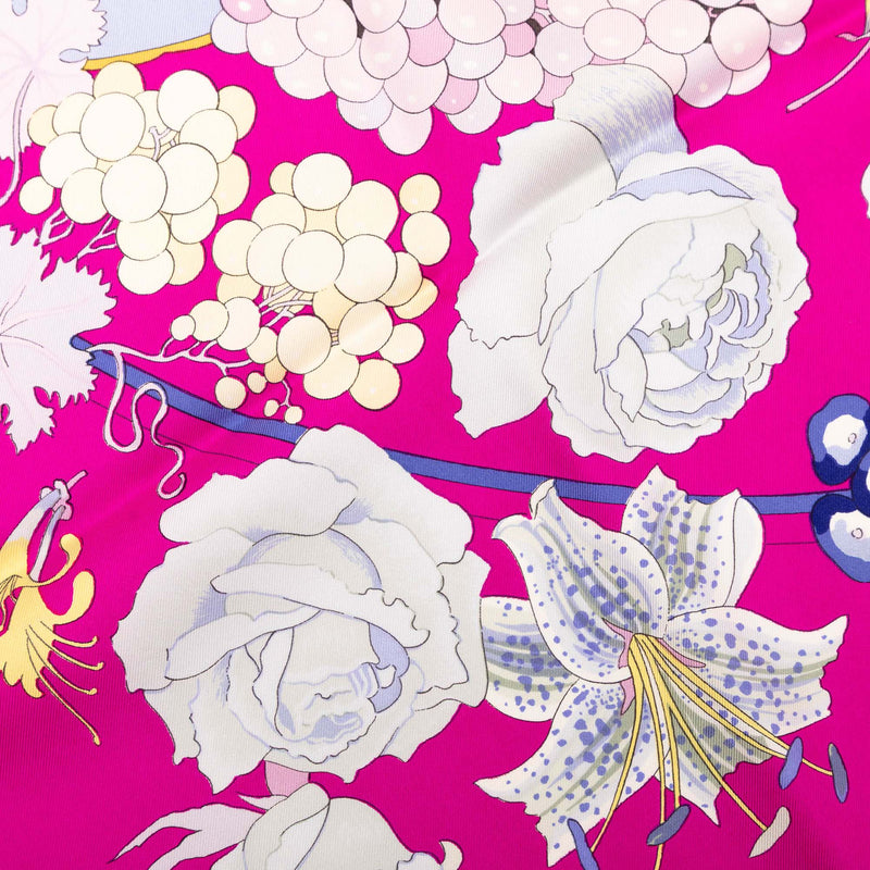 Fleurs et Raisins Silk Scarf  90 - Image 3