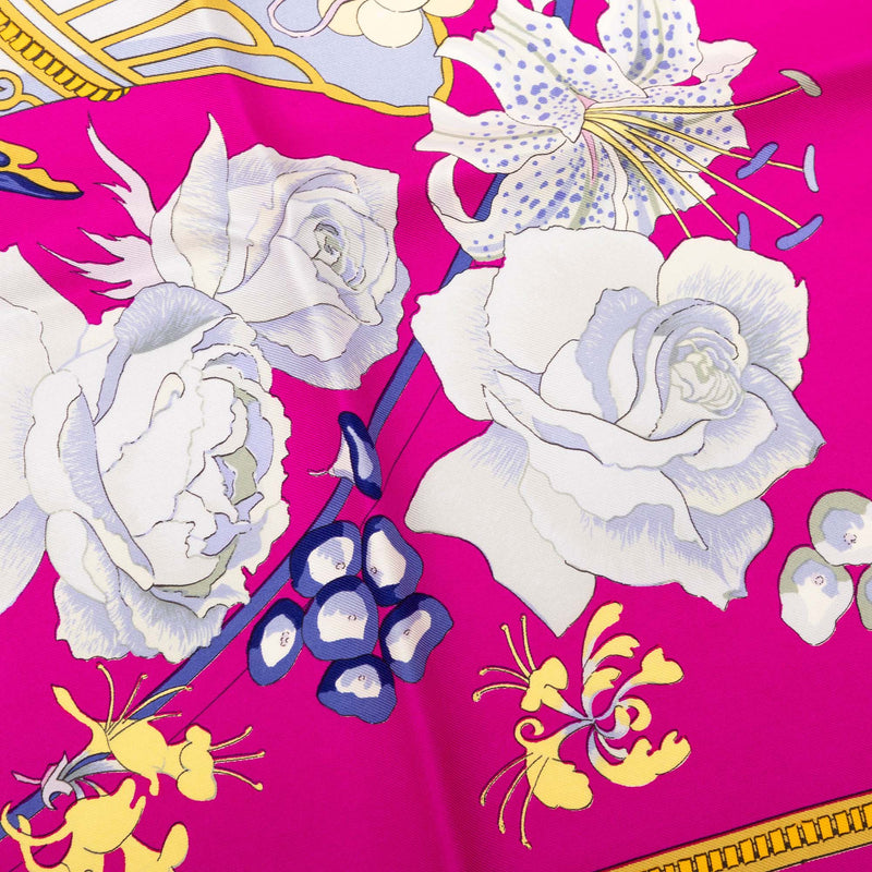 Fleurs et Raisins Silk Scarf  90 - Image 5