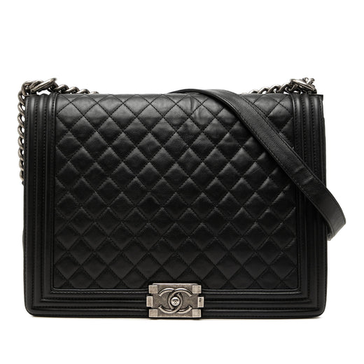 Large Quilted Lambskin Boy Flap - Image 1