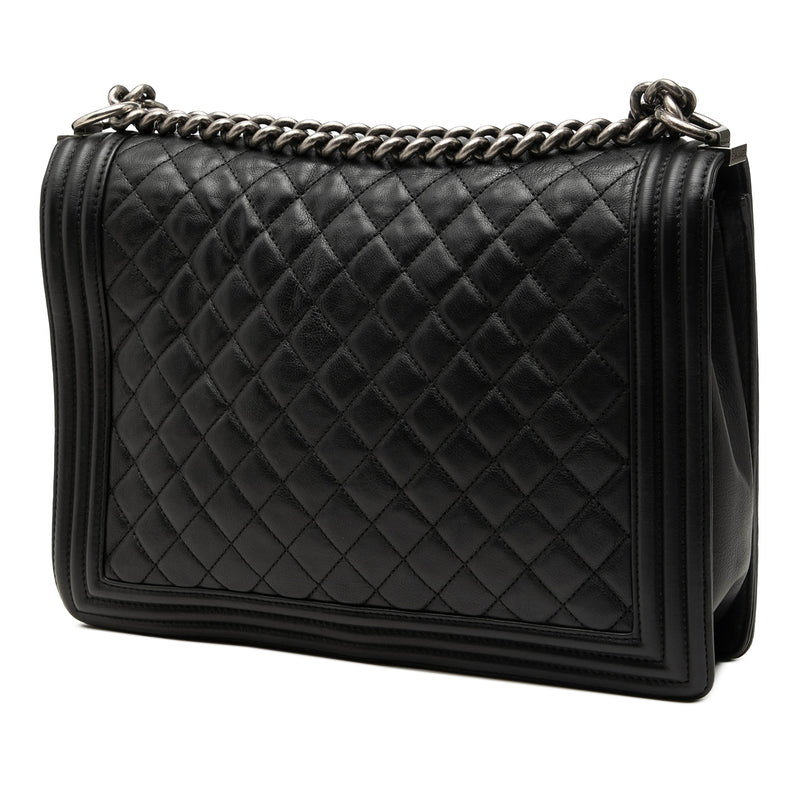 Large Quilted Lambskin Boy Flap - Image 2