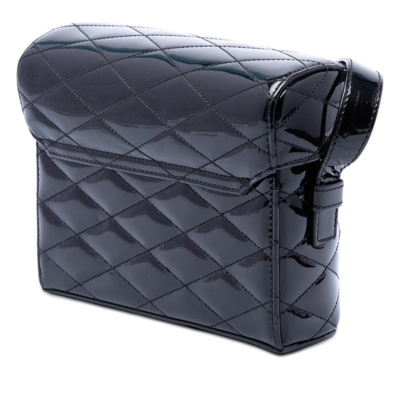 Quilted Patent Monogram June Box Crossbody - Image 2