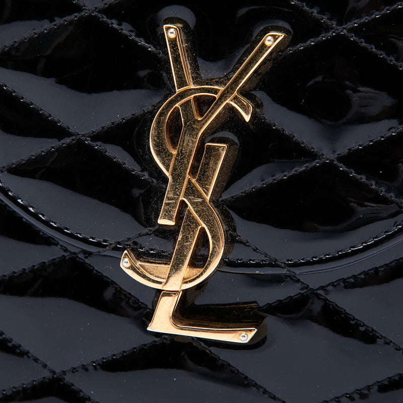 Quilted Patent Monogram June Box Crossbody - Image 5