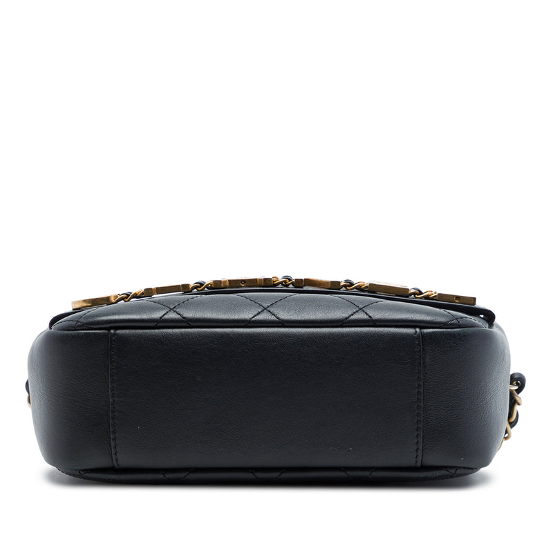 Quilted Calfskin Logo Enchained Camera Bag - Image 3