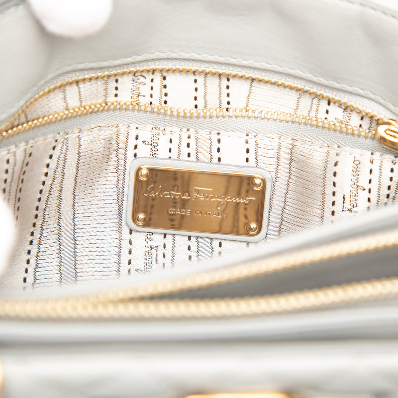 Quilted Leather Vara Bow Tracy Satchel - Image 5