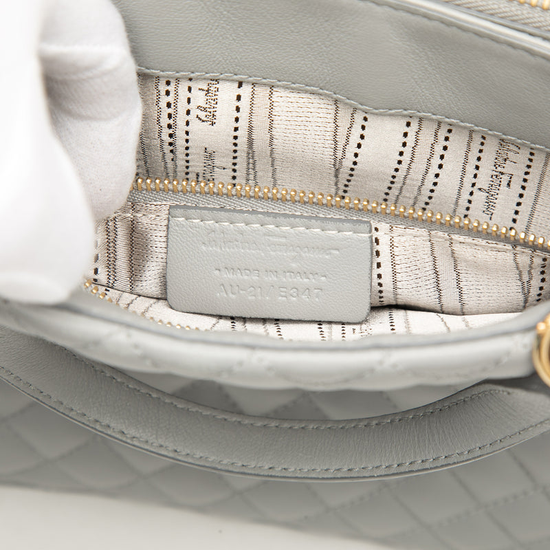 Quilted Leather Vara Bow Tracy Satchel - Image 6