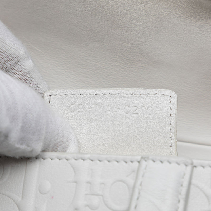Oblique Embossed Calfskin Saddle Bag - Image 5