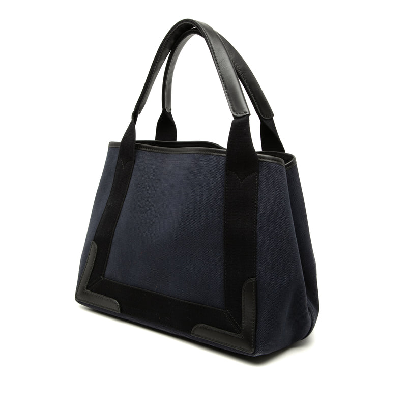 Canvas Navy Cabas Tote S - Image 2