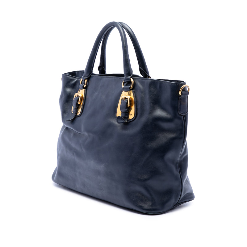 Soft Calfskin Open Convertible Shopping Tote - Image 2