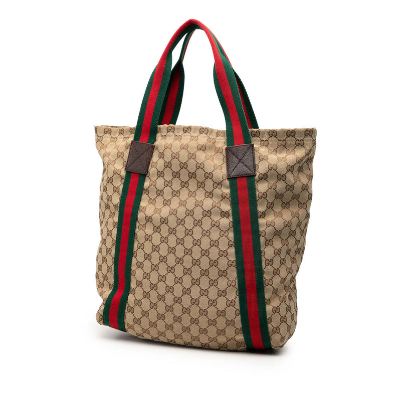 GG Canvas Web Tote - Image 2