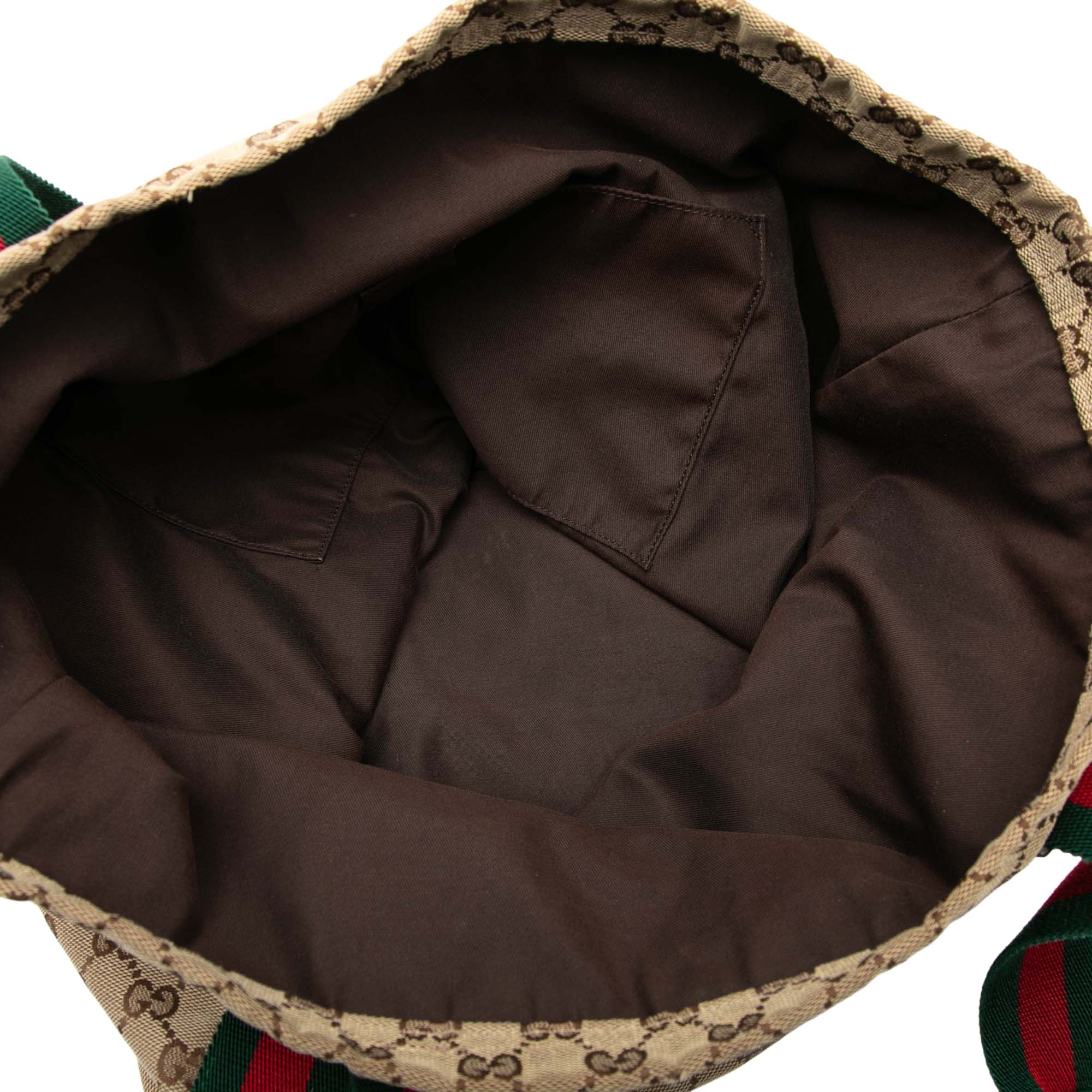 GG Canvas Web Tote - Image 4