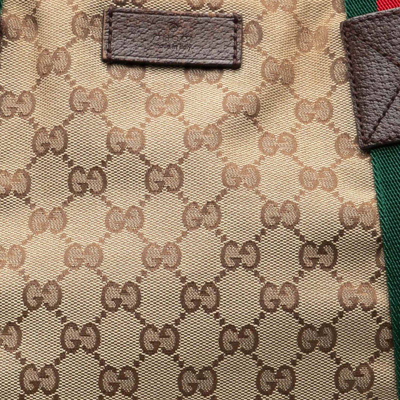 GG Canvas Web Tote - Image 7