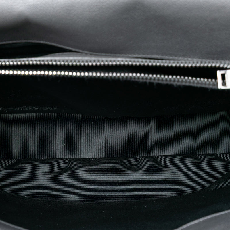 Large Chevron Sheepskin Monogram College Bag - Image 4
