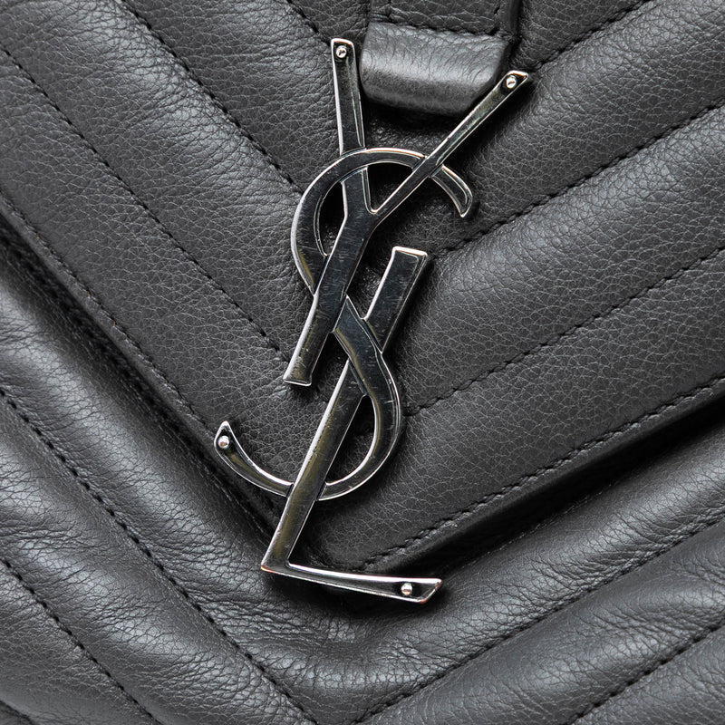 Large Chevron Sheepskin Monogram College Bag - Image 6
