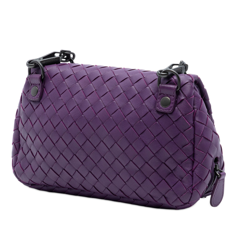Mini Nappa Intrecciato Expandable Chain Flap Crossbody - Image 2