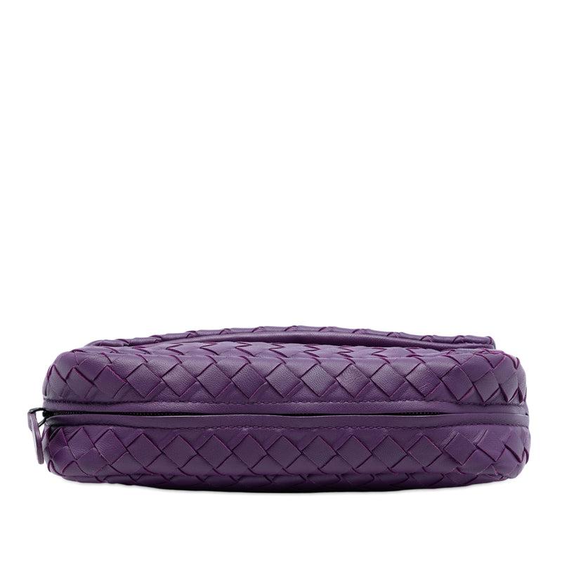 Mini Nappa Intrecciato Expandable Chain Flap Crossbody - Image 3