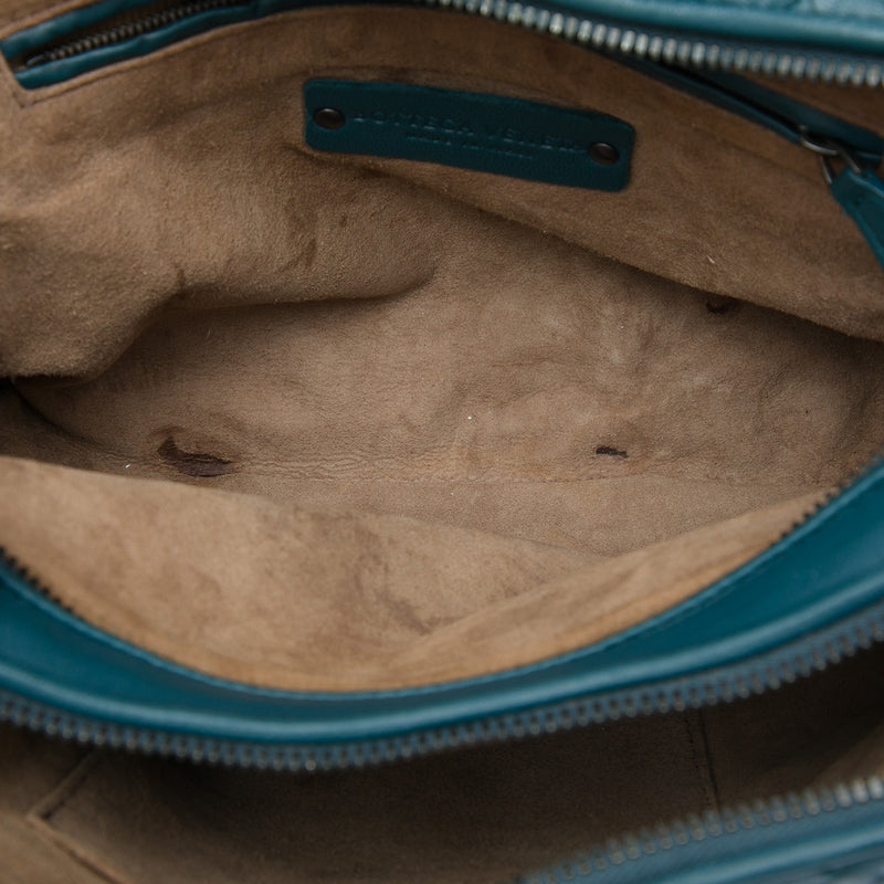 Mini Nappa Intrecciato Nodini Double Zip Crossbody - Image 4