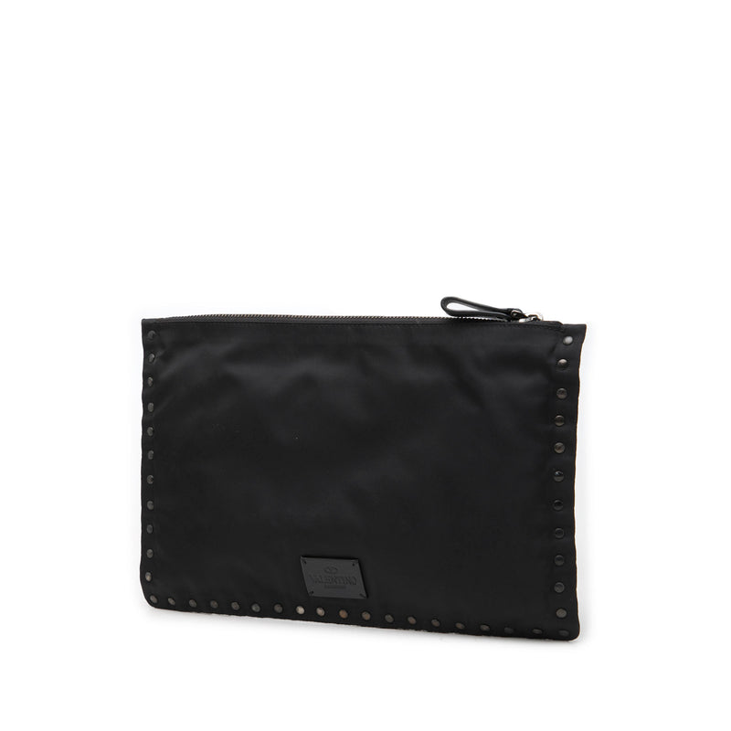 Nylon Rockstud Zip Pouch - Image 2