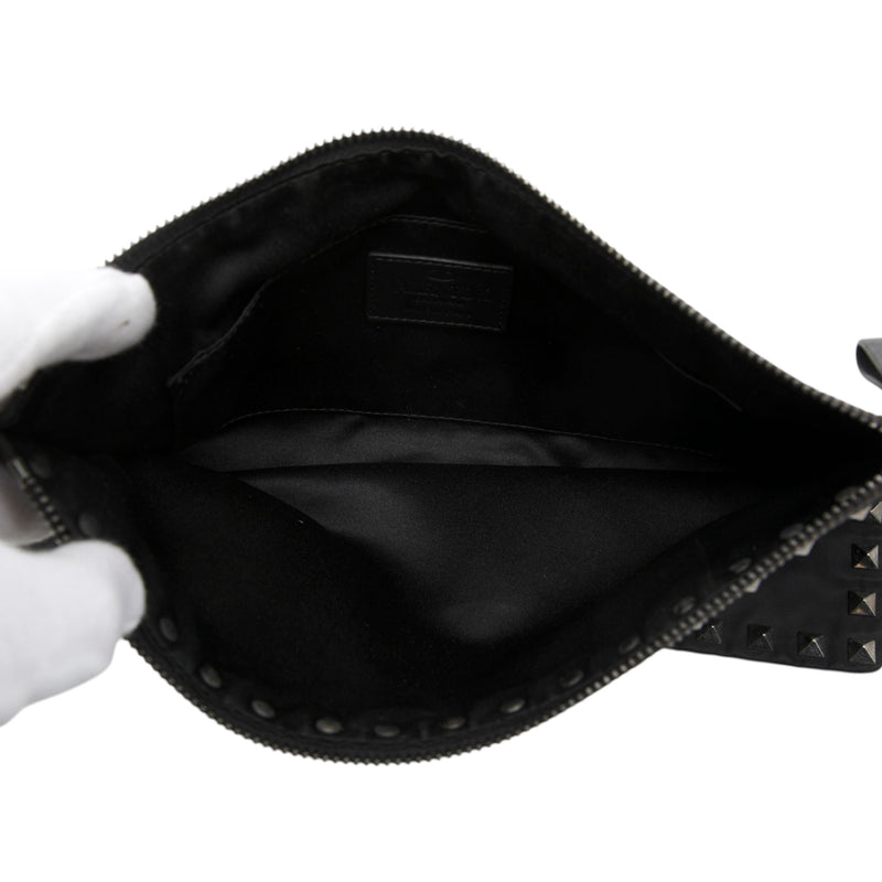 Nylon Rockstud Zip Pouch - Image 4