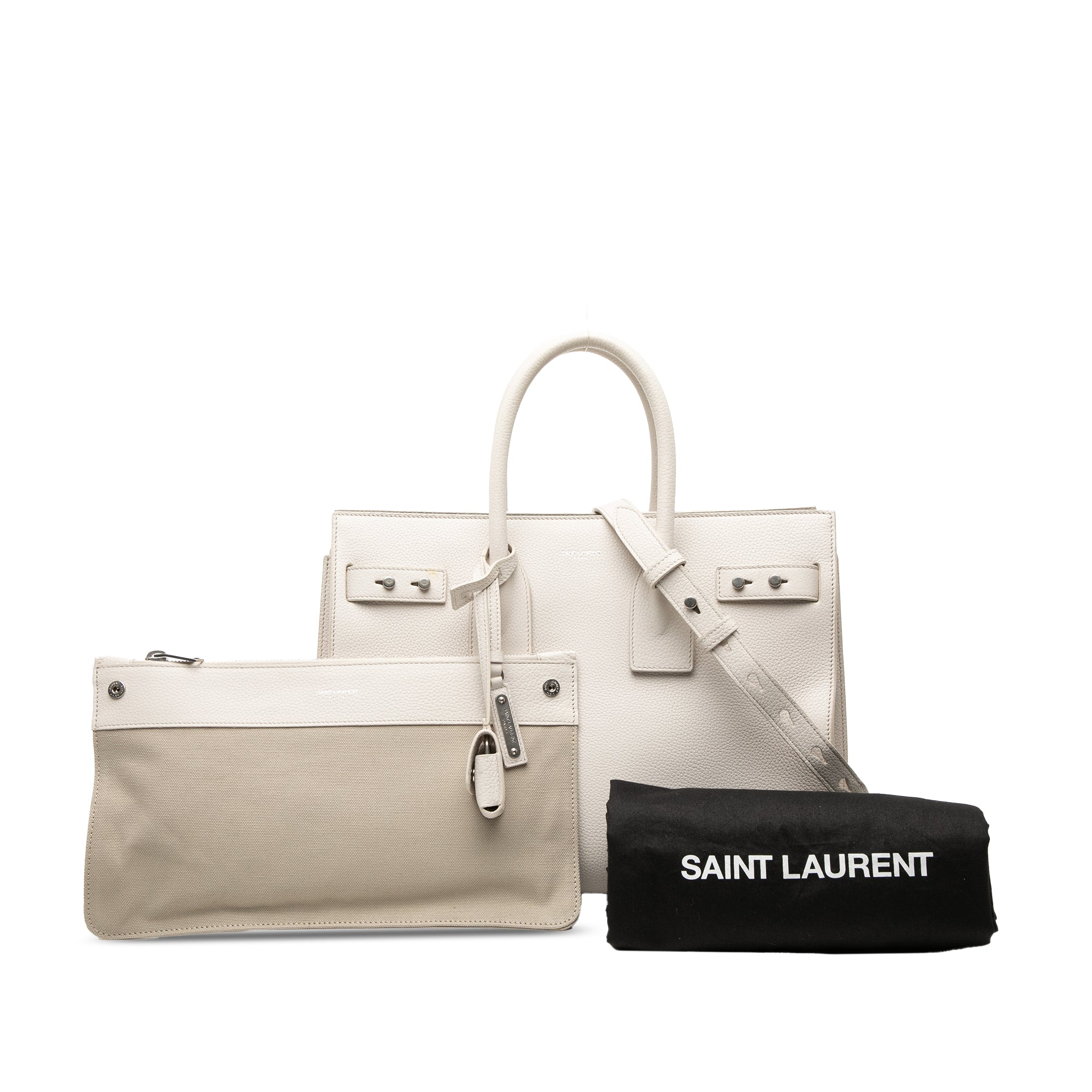 Small Grained Calfskin Supple Sac De Jour Satchel - Image 8