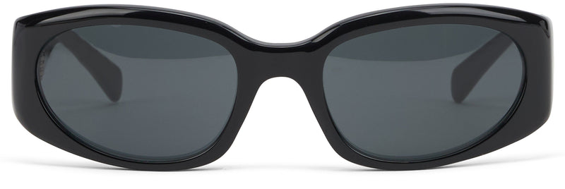 Celine 4s347cplb Acetate Wrap-Around Sunglasses — Black