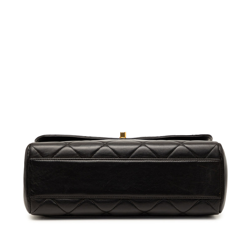 Small Square Quilted Lambskin Straight Single Flap - Image 3