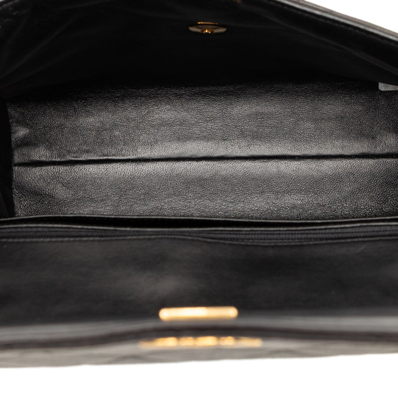 Small Square Quilted Lambskin Straight Single Flap - Image 4