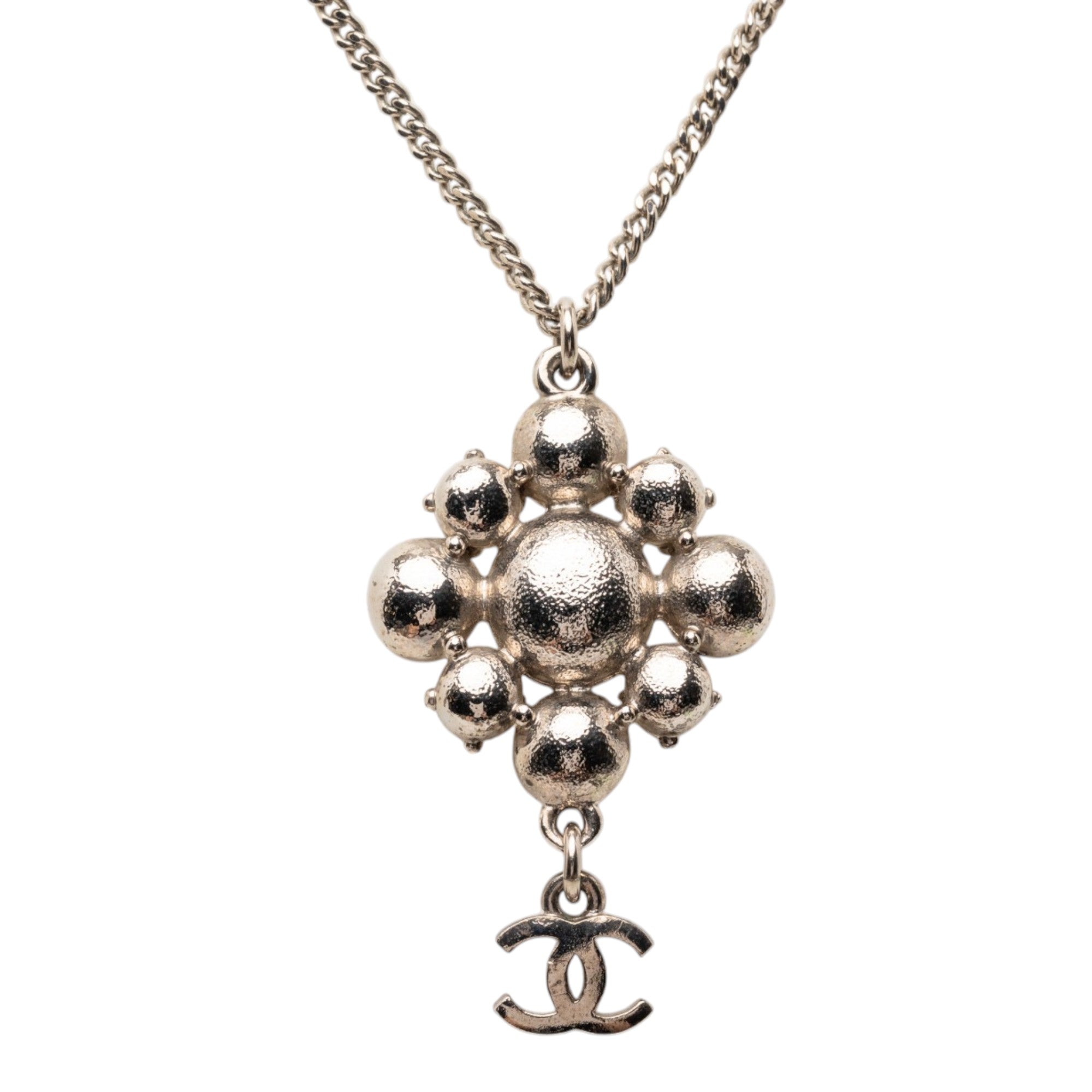 Brass CC Strass Pendant Necklace - Image 2