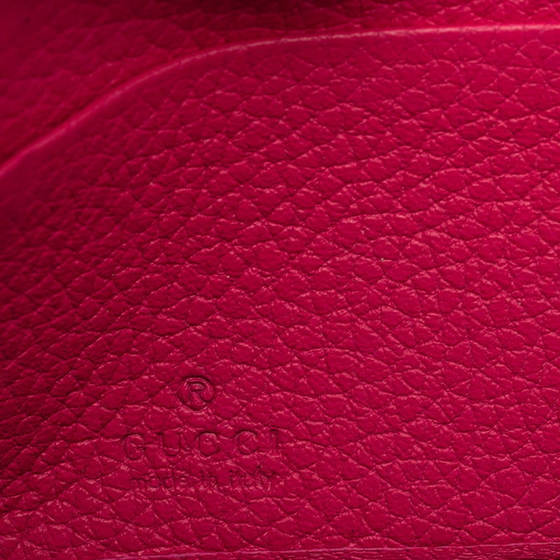 Grained Calfskin Web Logo Zip Around Wallet - Image 6