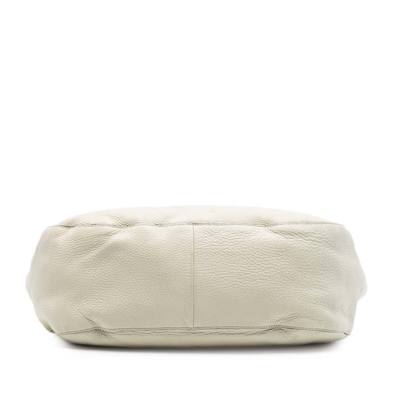 Medium Pebbled Calfskin Twill Tote - Image 3