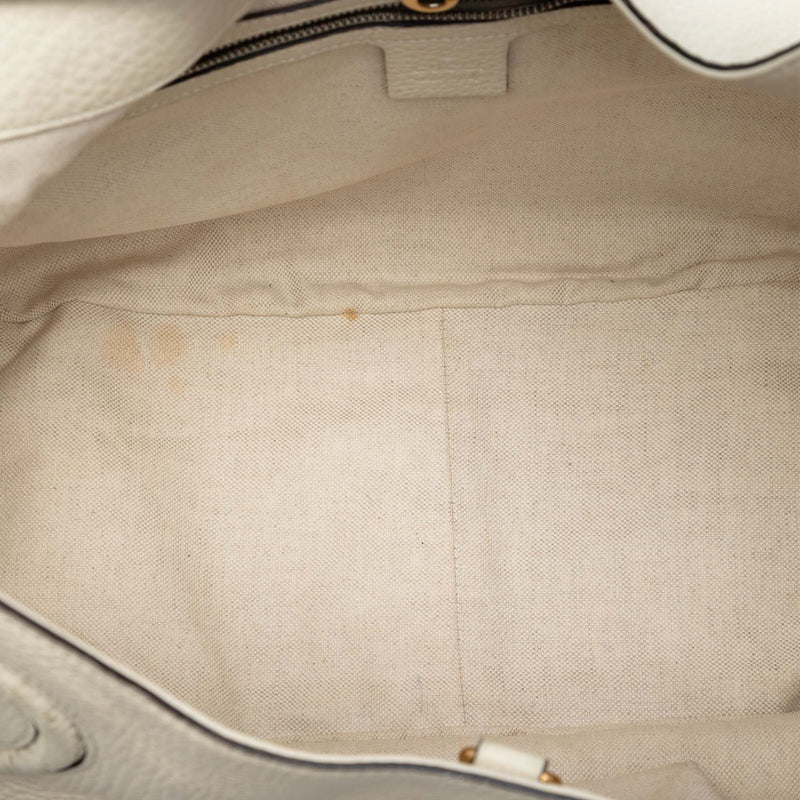 Medium Pebbled Calfskin Twill Tote - Image 4