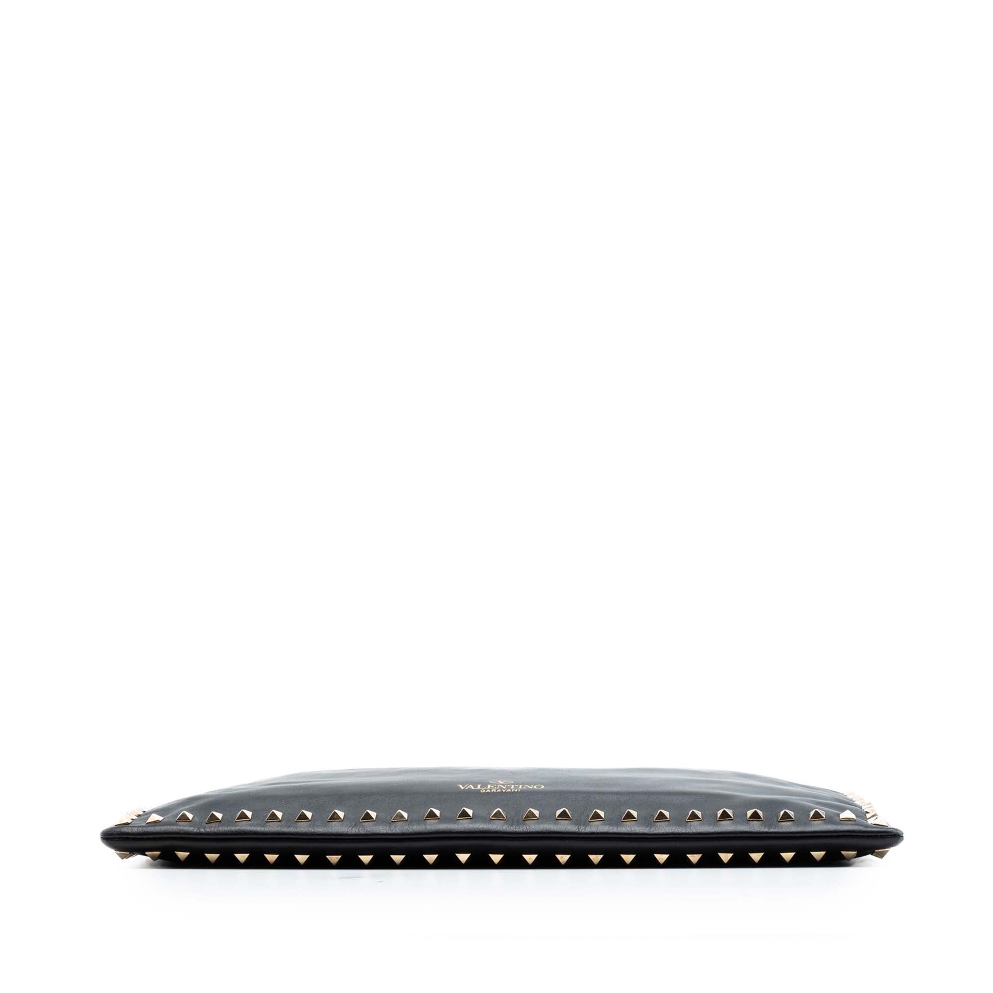 Large Leather Rockstud Clutch - Image 3
