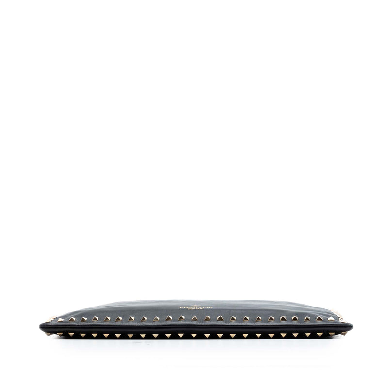 Large Leather Rockstud Clutch - Image 3