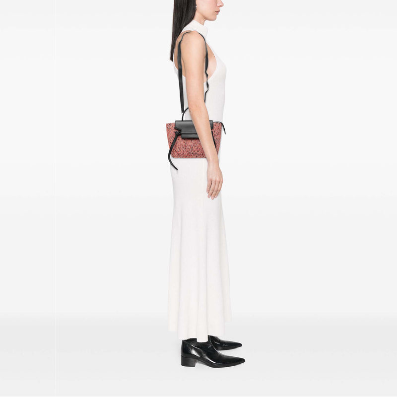 Micro Tweed Belt Satchel - Image 7