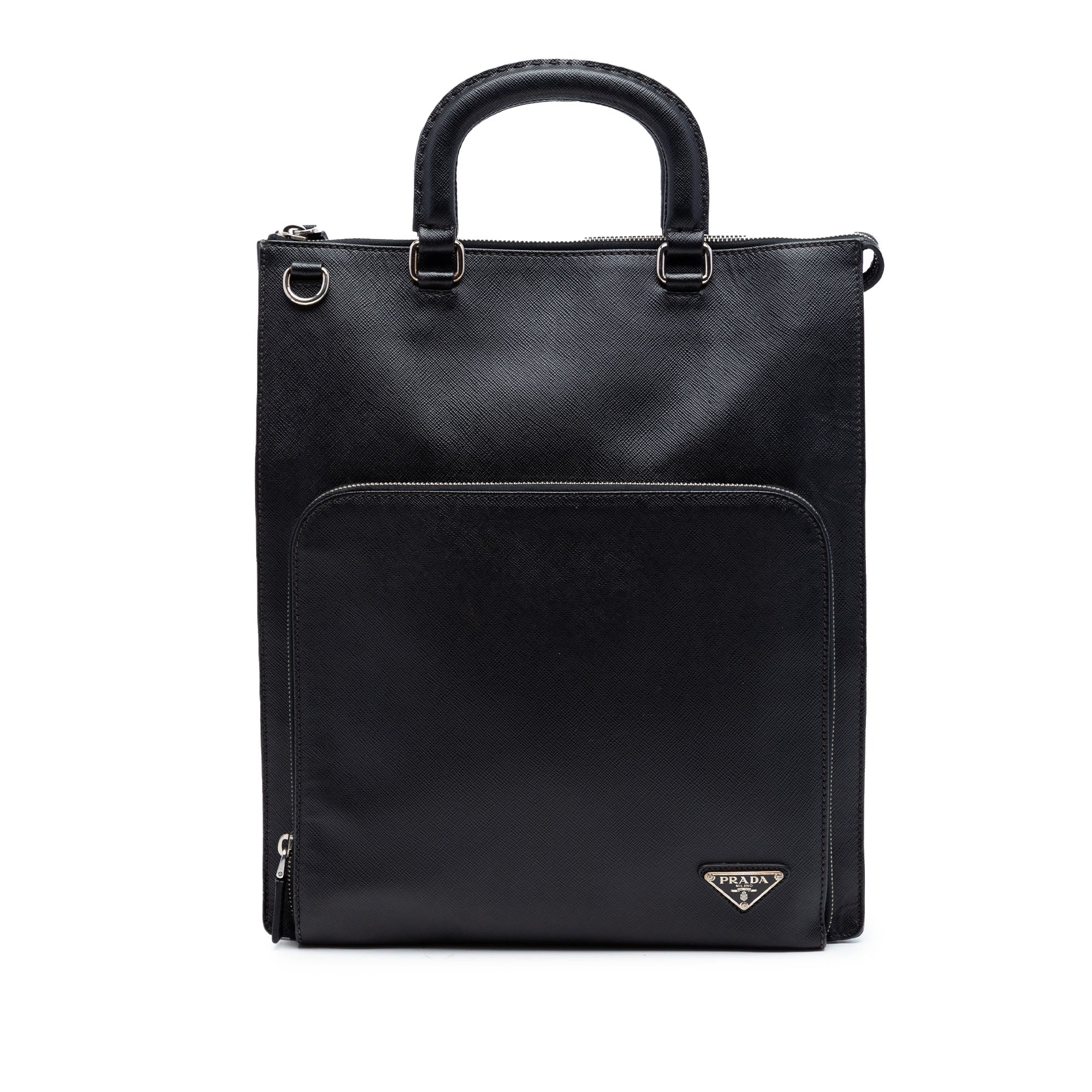 Saffiano Lux Front Pocket Convertible Tote - Image 1