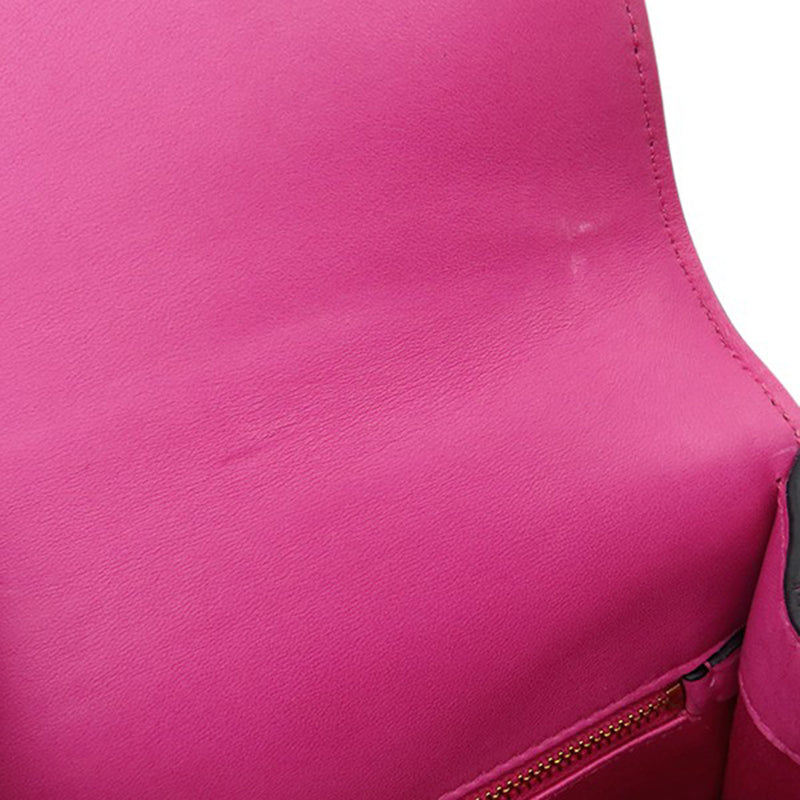 MM Paris Emiuticon Jacquard and Croc Embossed Patent Crystal Chain Crossbody - Image 8