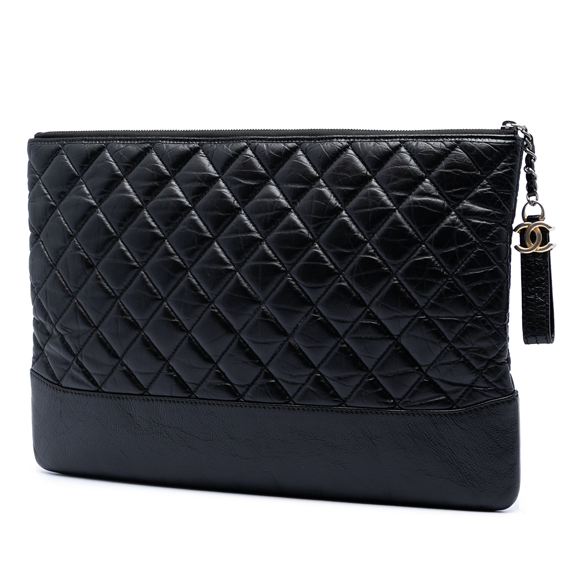 Large Aged Calfskin Gabrielle O Case Clutch - Image 2
