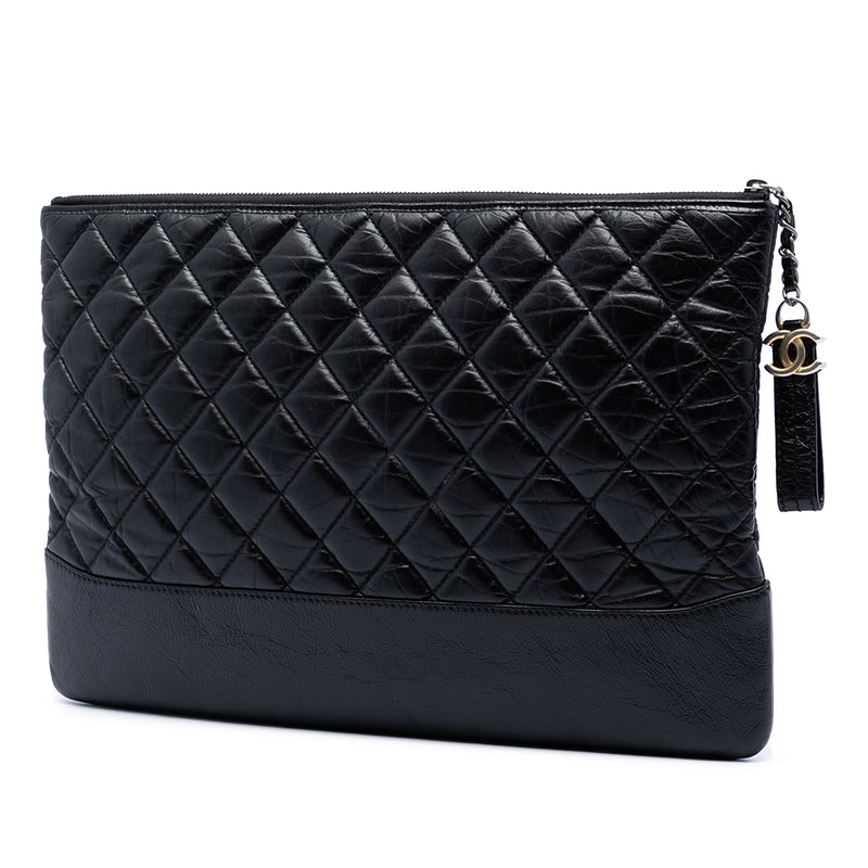 Large Aged Calfskin Gabrielle O Case Clutch - Image 2
